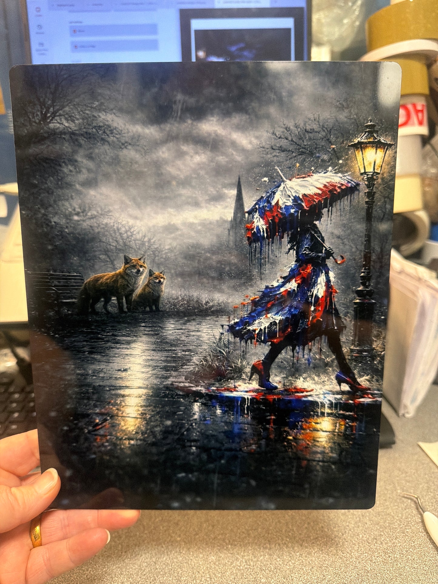 Fox 8x10 aluminium print