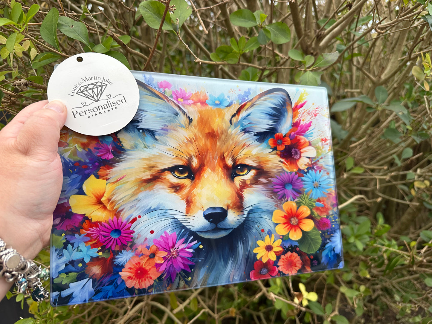 Fox A4 glass chopping board