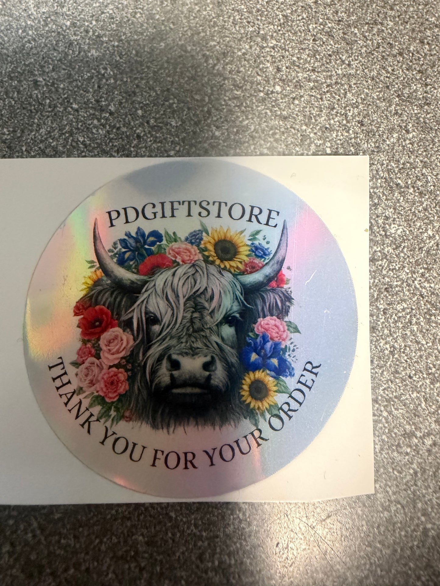 Personalised business Holographic sticker