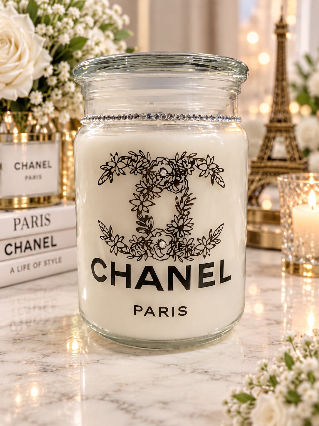Designer CC Chanel Large Candle
