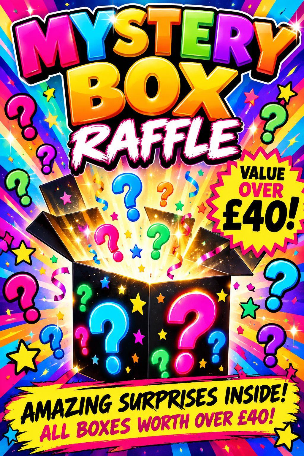 Mystery box over £40 in value