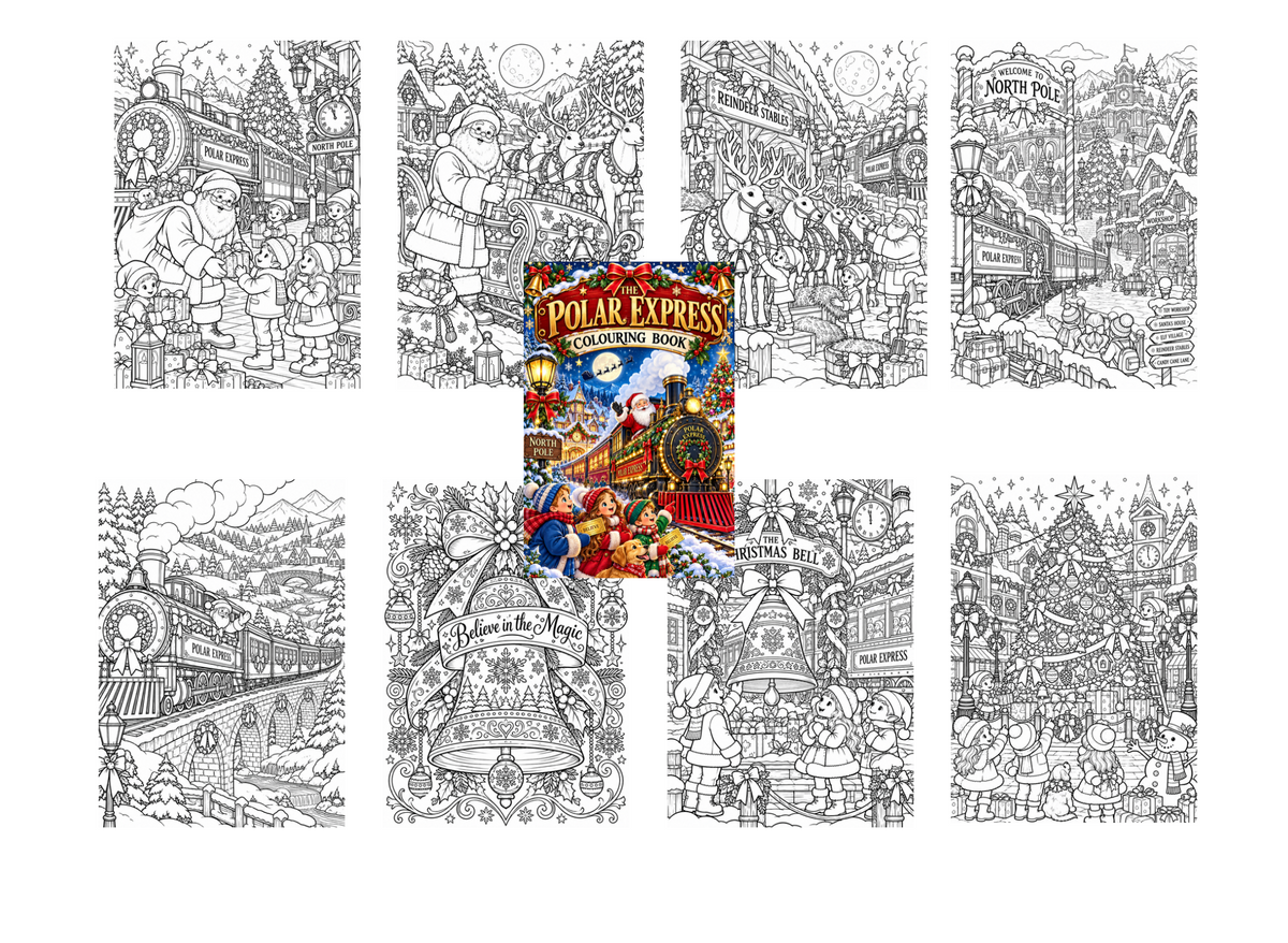 POLA EXPRESS COLOURING BOOK