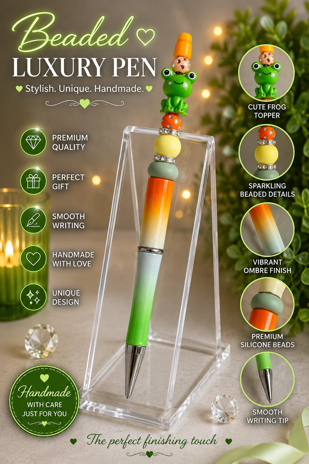 Frog Bead pen
