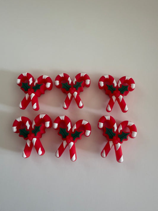 Christmas Candy cane pen toppers / keyring