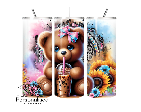 Ice coffee bear 11 oz tumbler