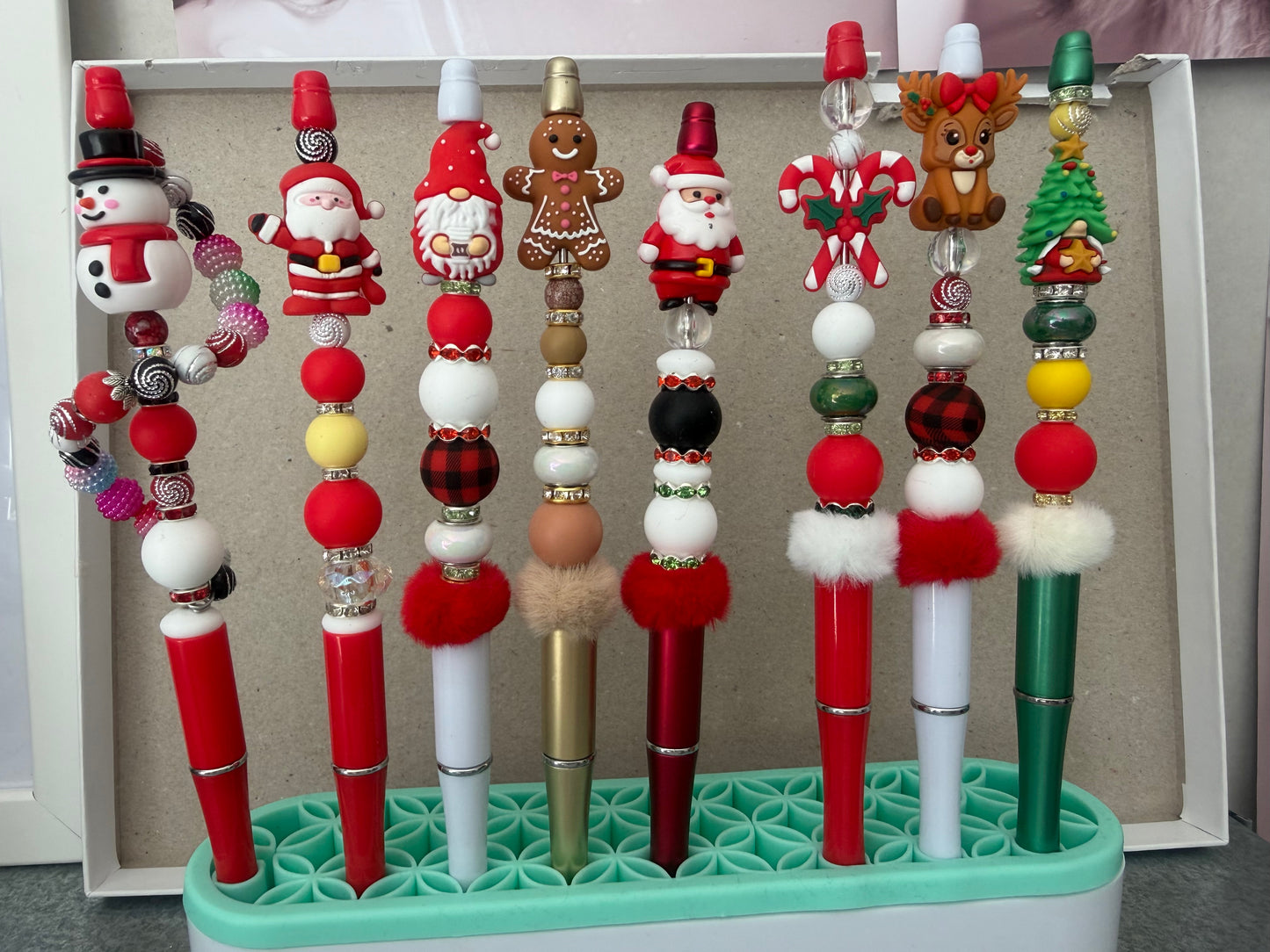 Large christmas bead pen only one