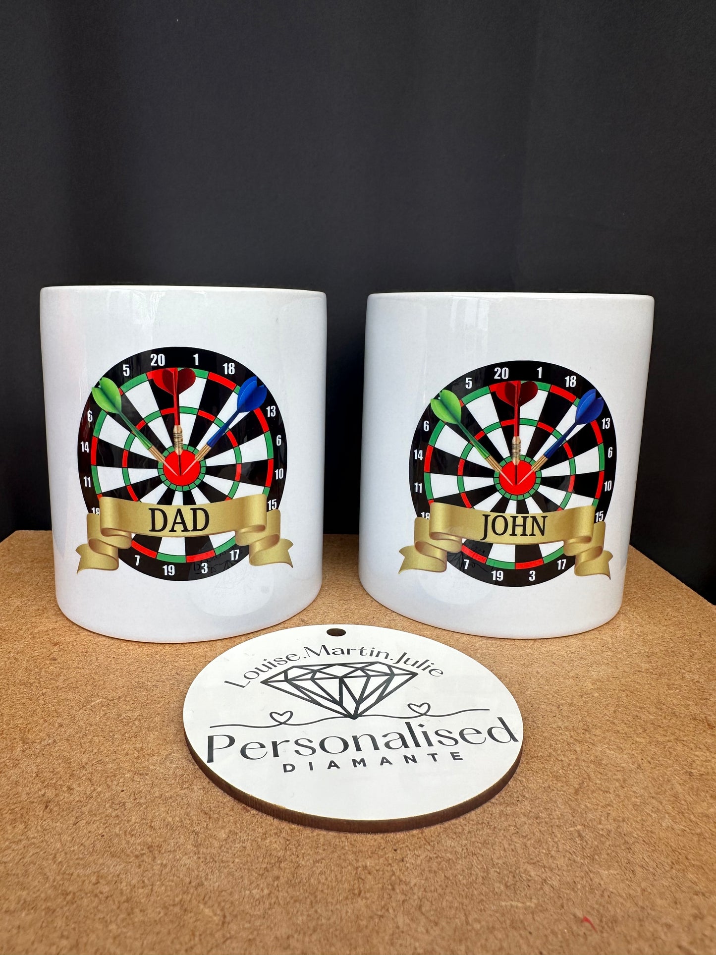 Darts money box personalised Ceramic