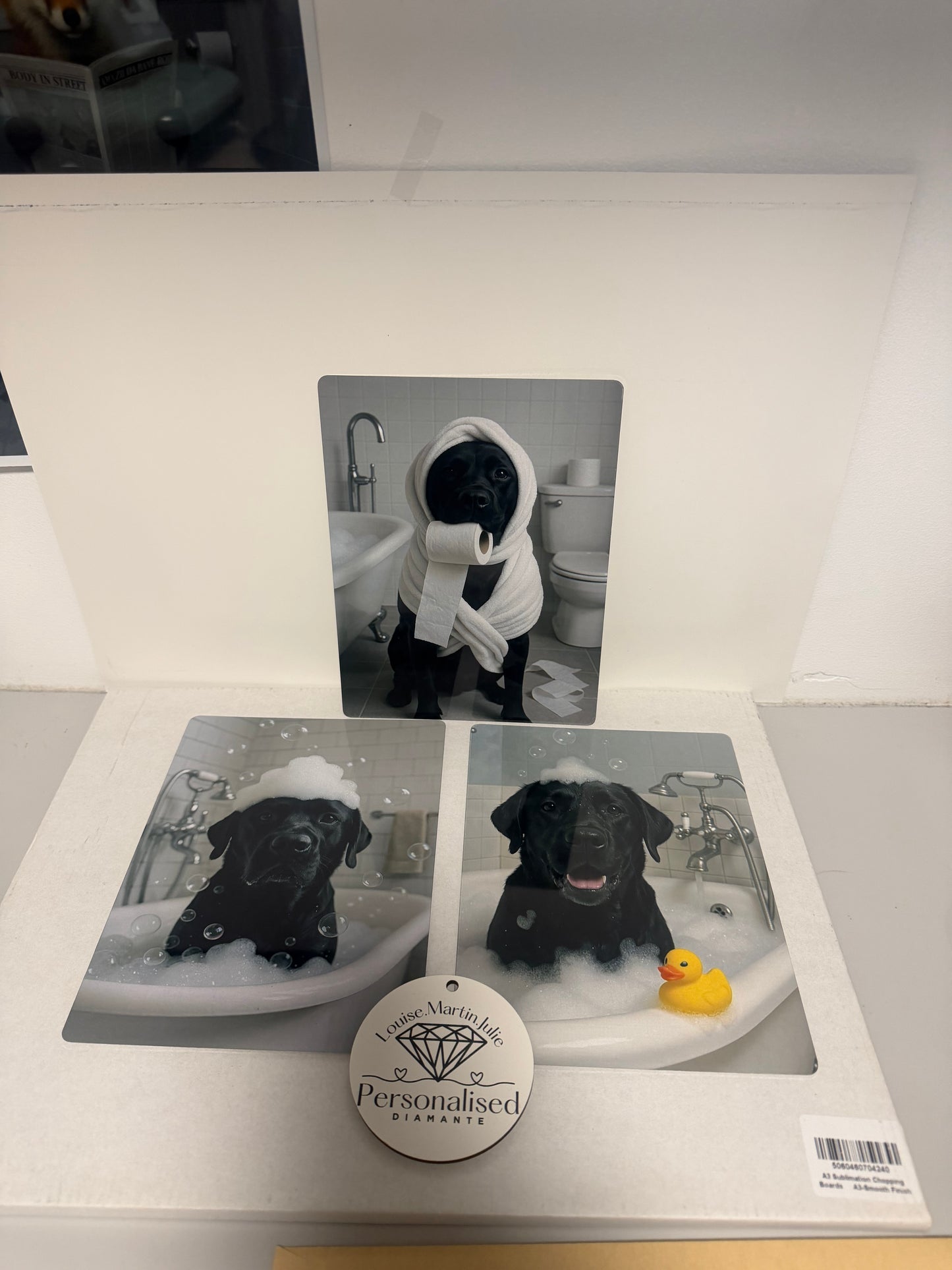 Dog aluminium 6x8 inches or 8x10 inches prints