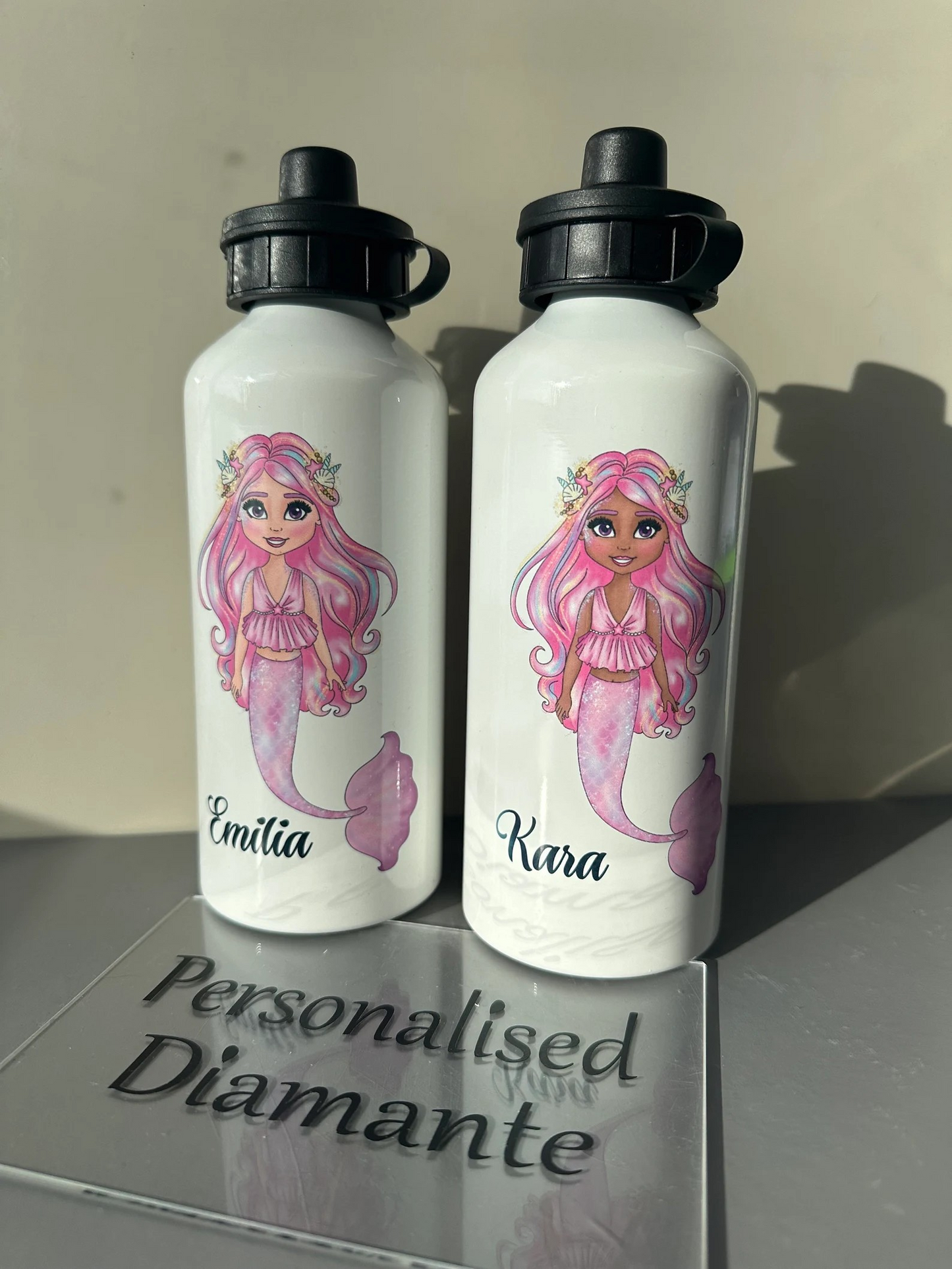 Personalised Mermaid kids 600 ml drink bottle