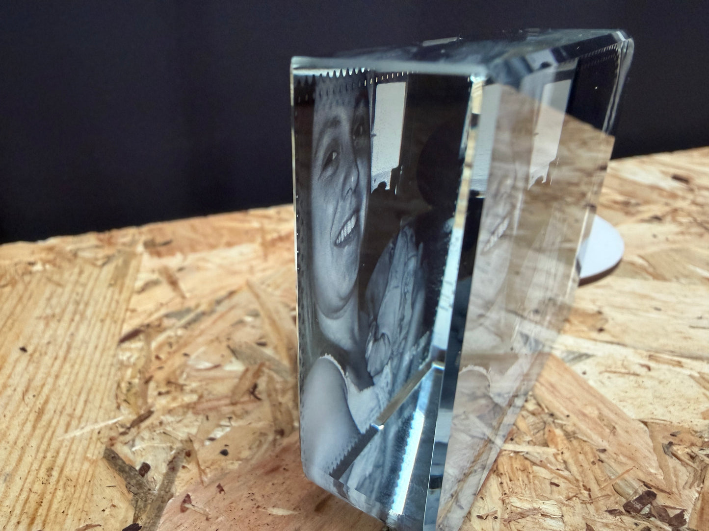 Crystal block small 6x8cm