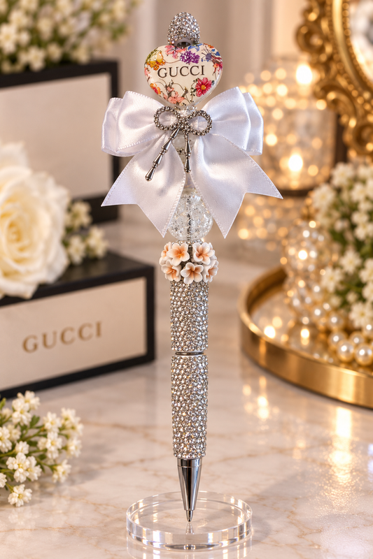 Gucci Classy Floral  Bow bling pen large