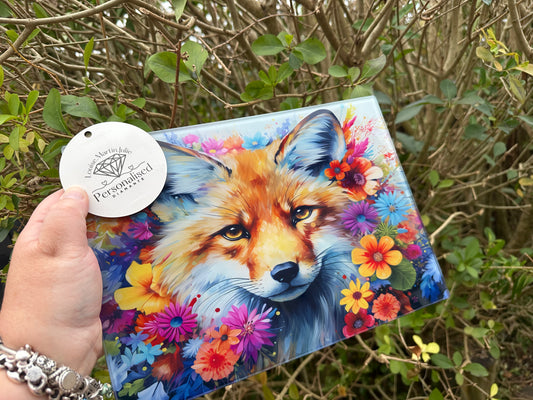 Fox A4 glass chopping board