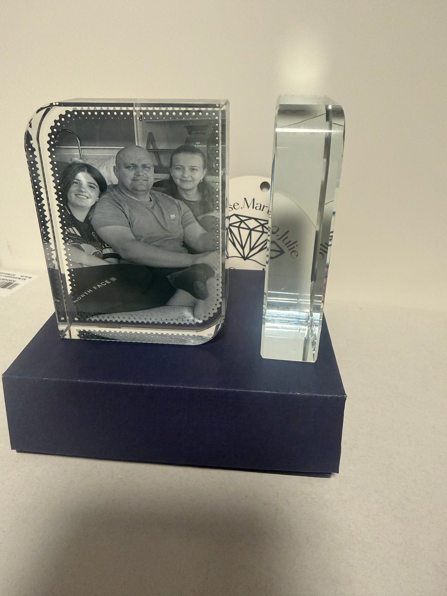 Crystal block small 6x8cm