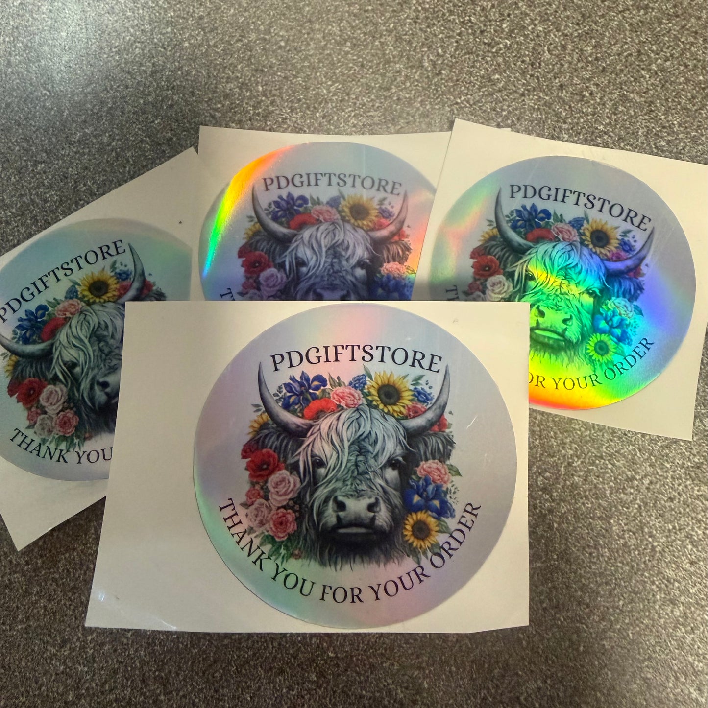 Personalised business Holographic sticker