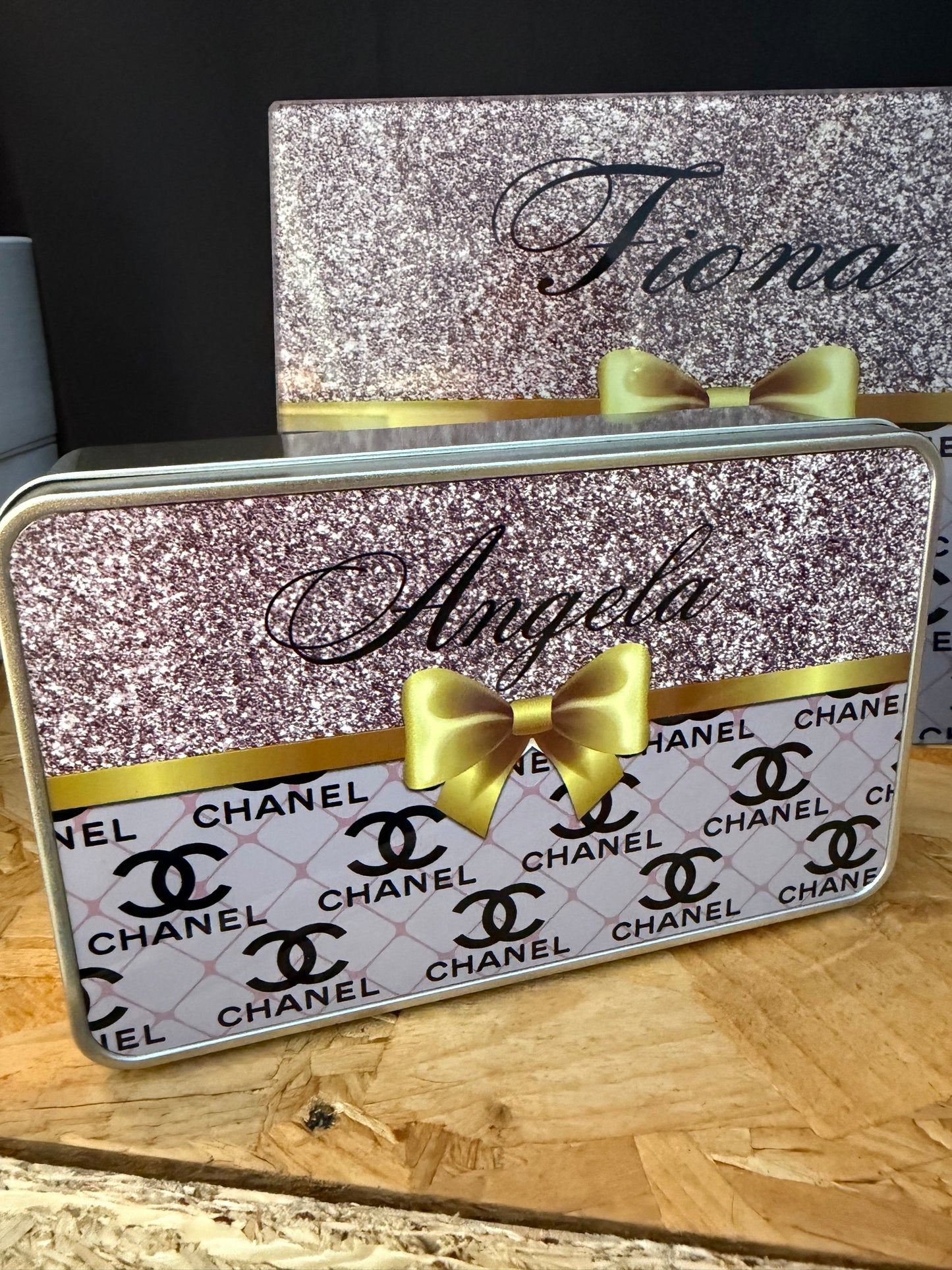 Channel A4 glass board , mug , Tin
