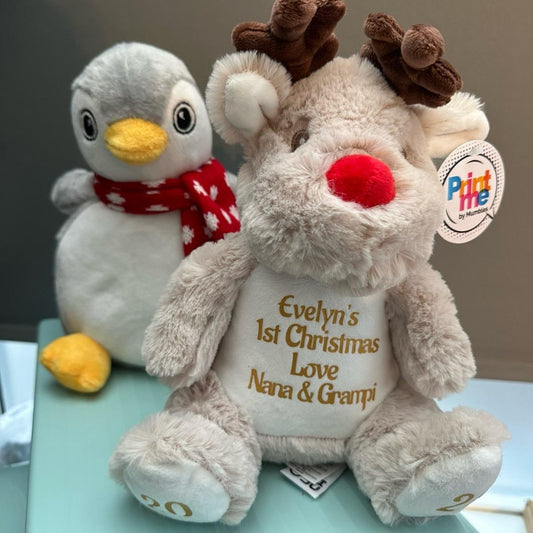 Personalised Christmas penguin Bear or reindeer