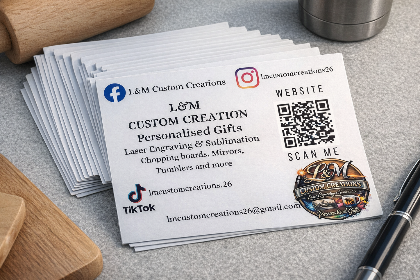 Custom made business cards