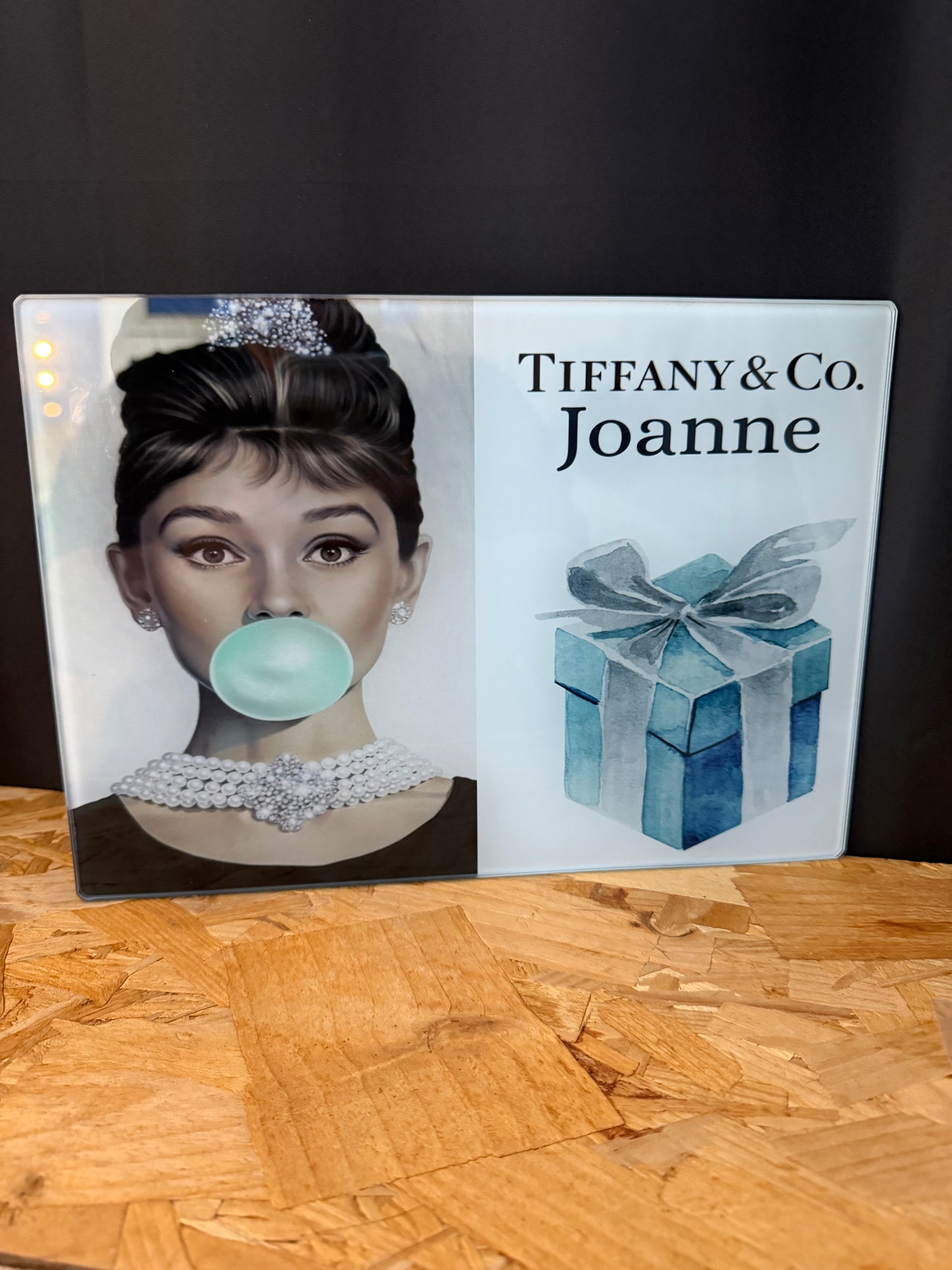 Tiffany A4 glass board personalised