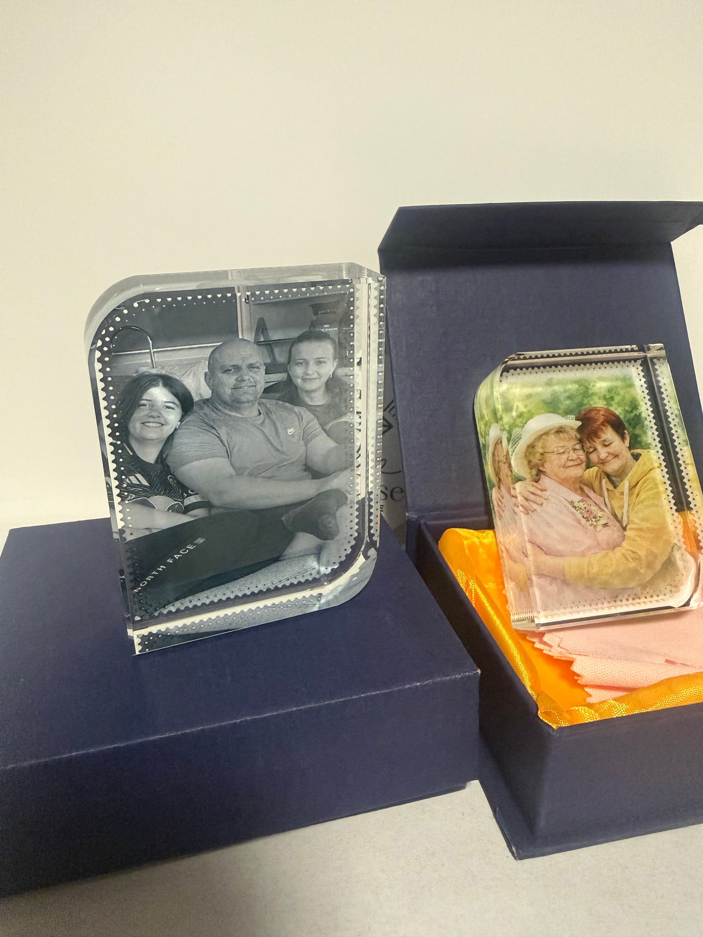 Crystal block small 6x8cm