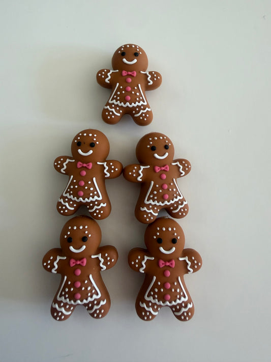 Gingerbread person pen toppers / keyring