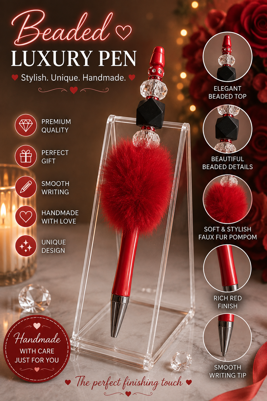 Red Bead pen