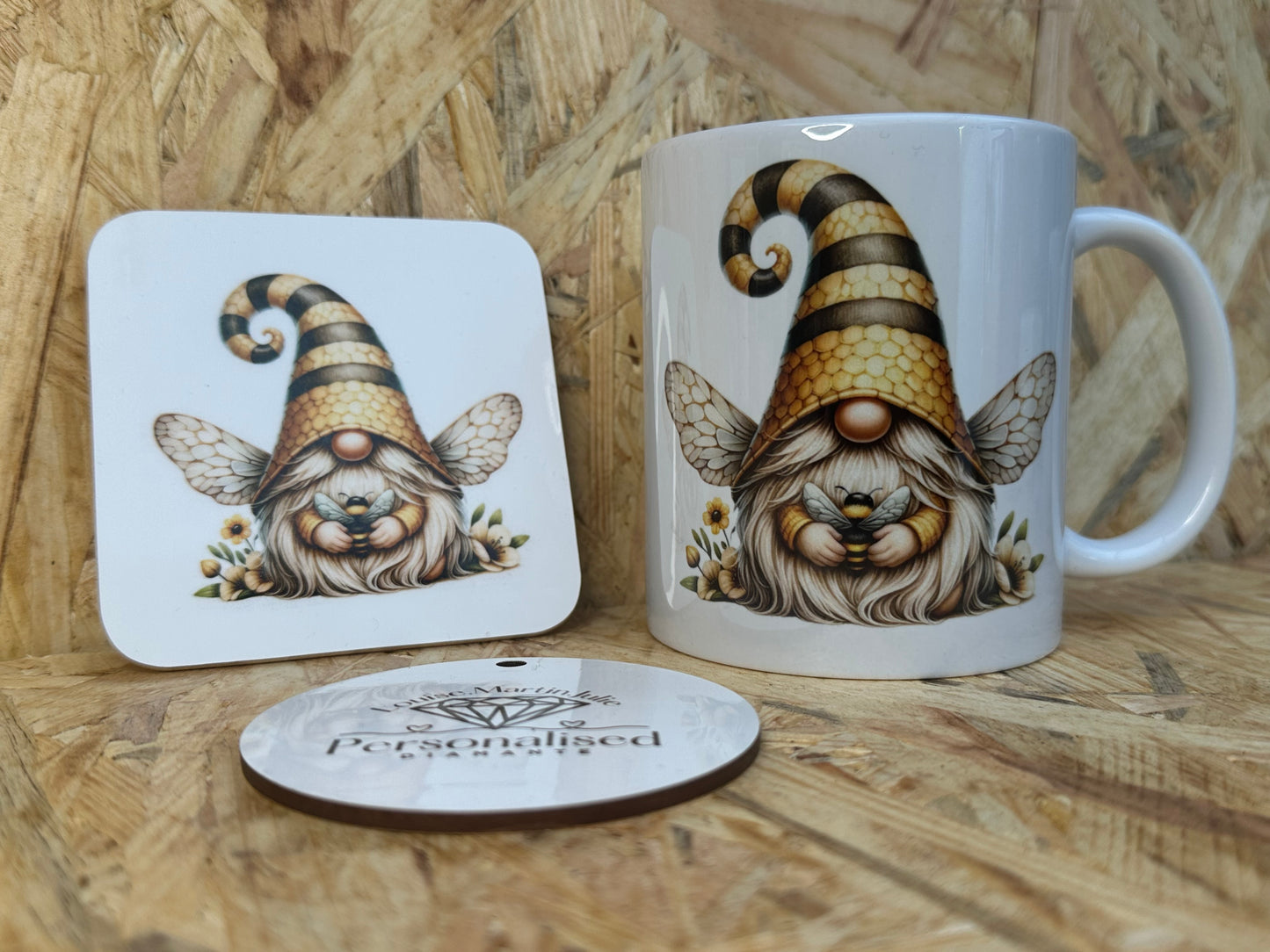 Bee mug and matching coaster