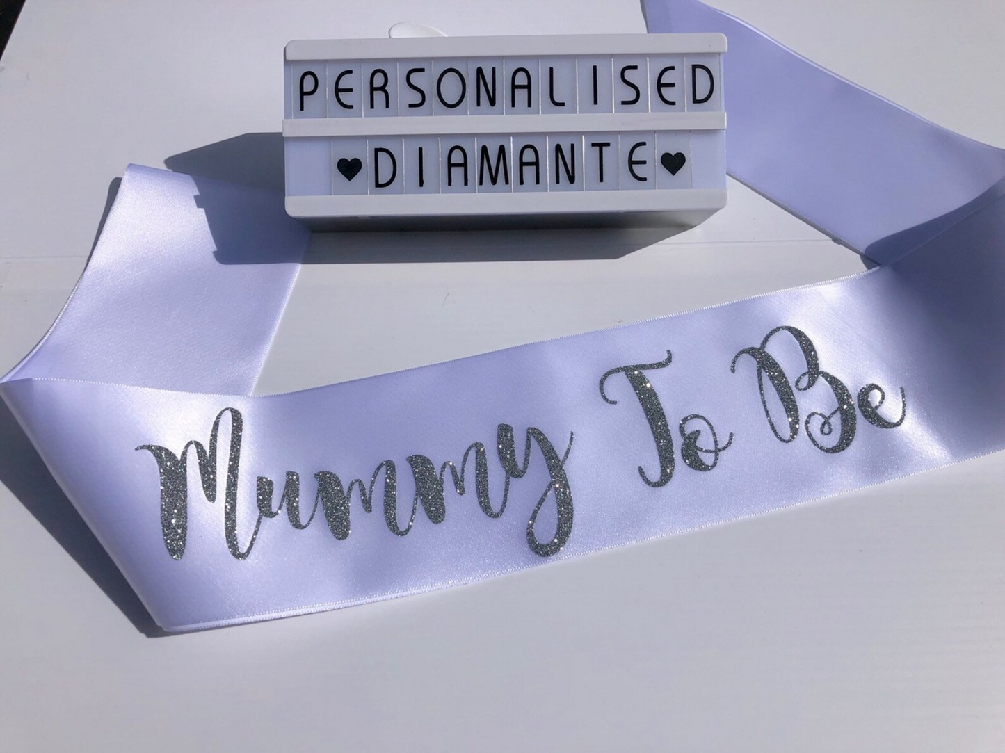 Baby shower sash, mum to be