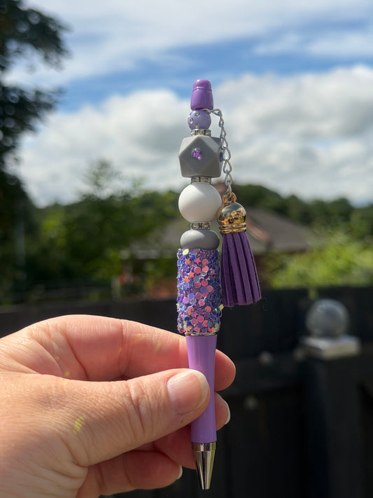 Lilac Bead pen