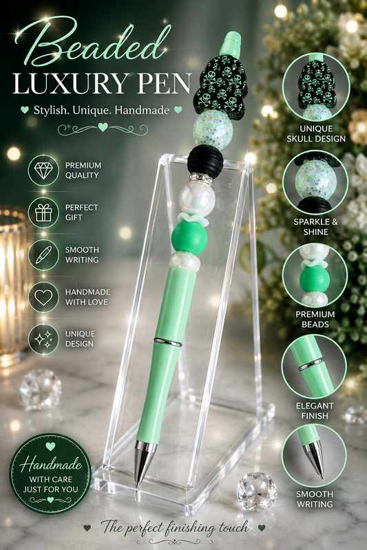 Green Richard dicky bead pen