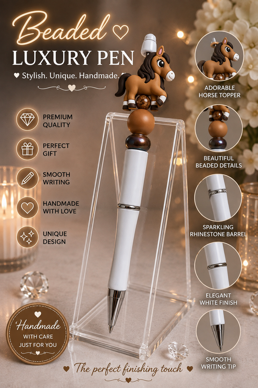 Horse bead pen