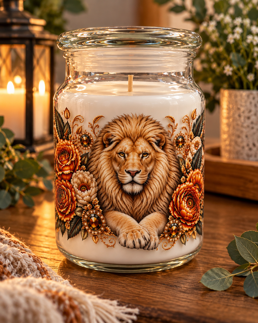 White Lion Candle