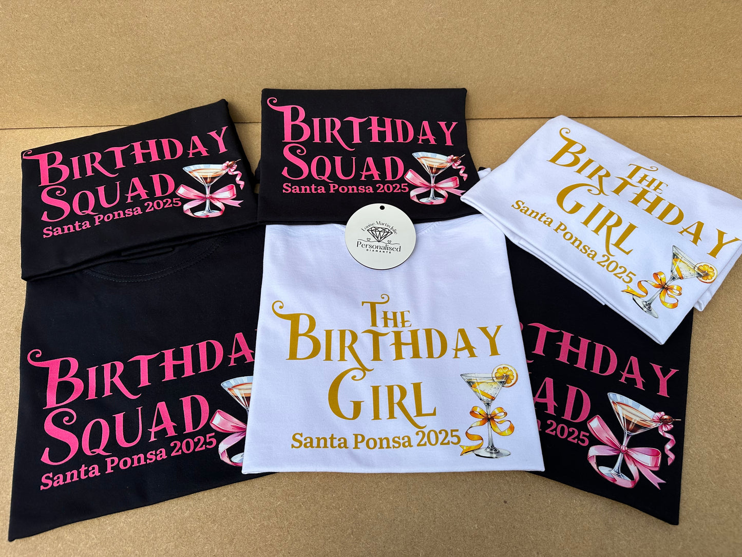 Birthday Girl Squad T-Shirts: Custom Party Tops