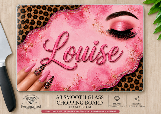Personalised A3  glass  board
