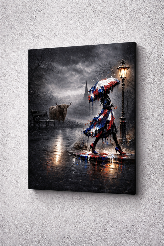 Highland cow 8x10 aluminium print