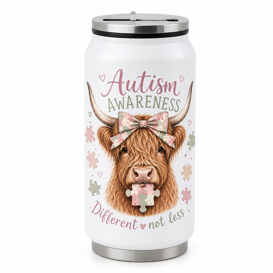 9oz Stainless steel cola can autism awareness