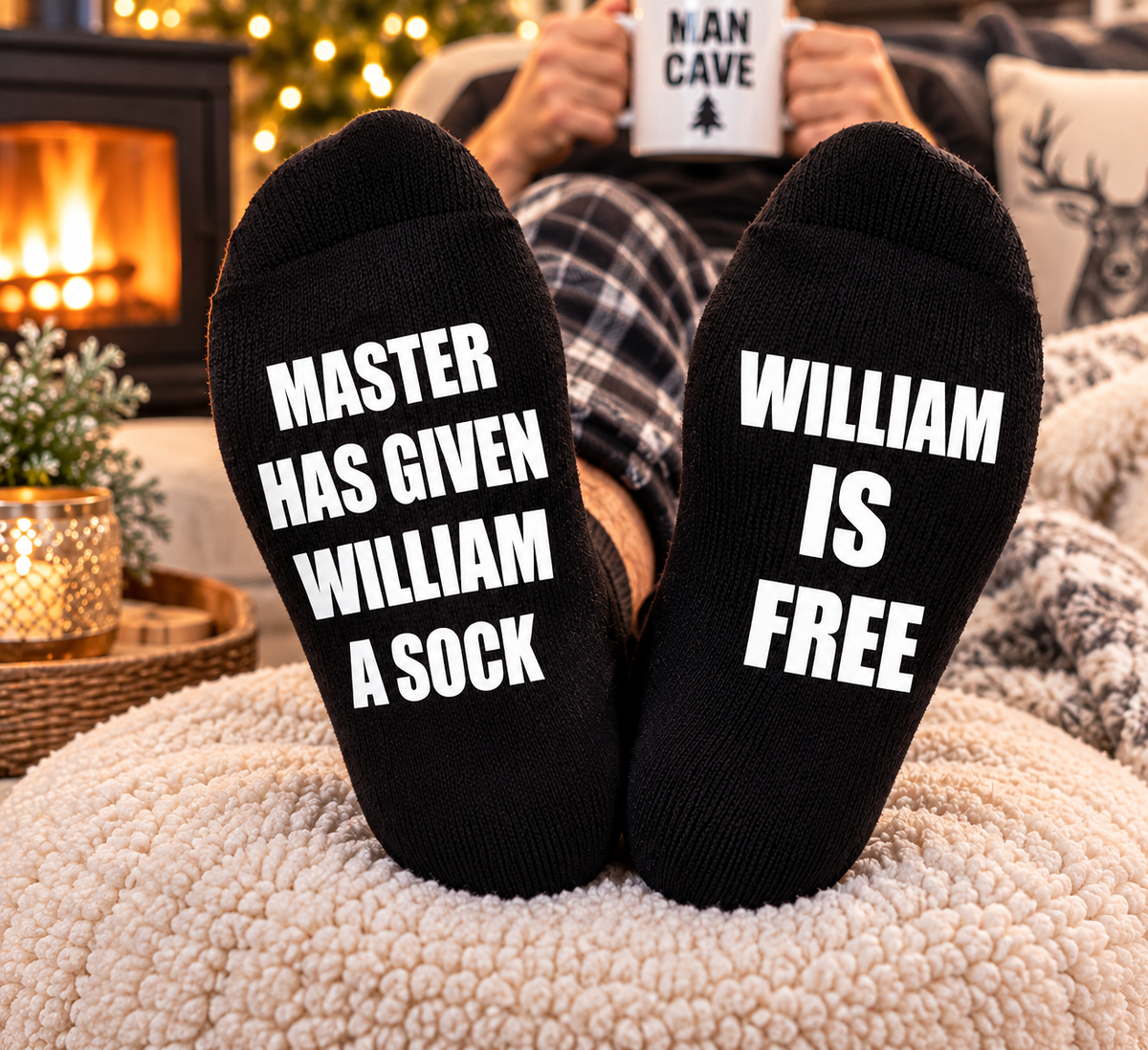 Master has given dobby socks dobby is free or add you own name