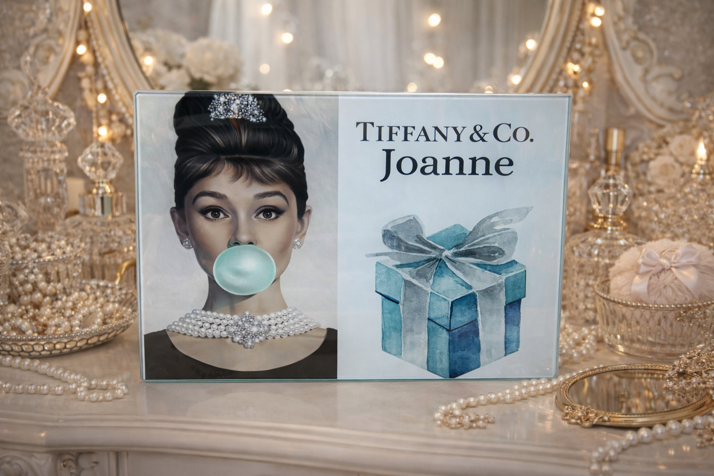 Tiffany A4 glass board personalised