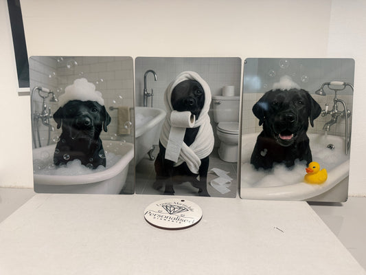Dog aluminium 6x8 inches or 8x10 inches prints