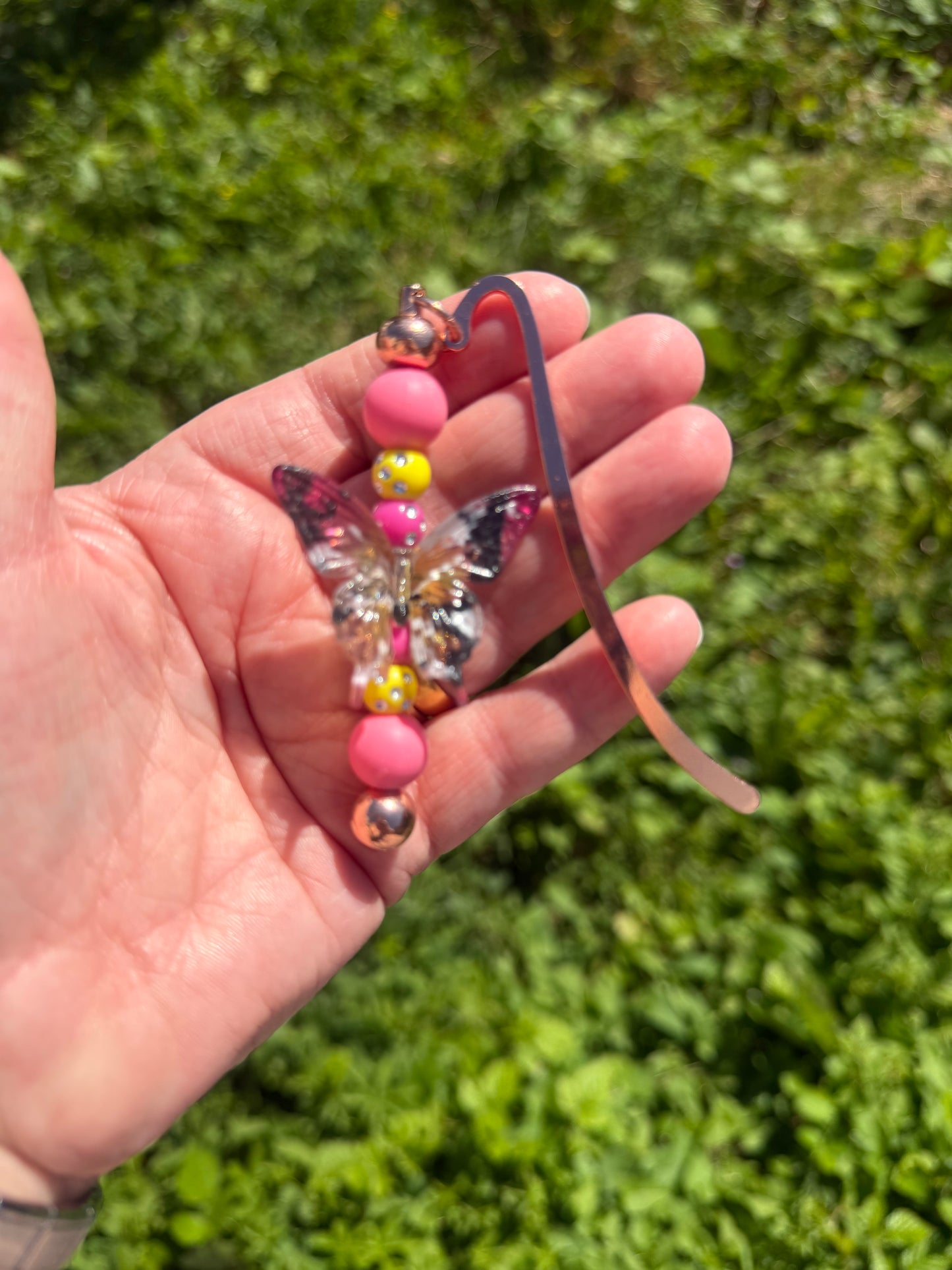 Beaded bookmark butterfly