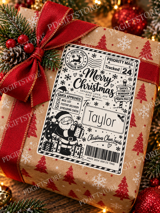 Kids Christmas Present Labels