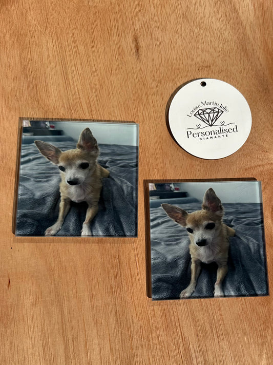 Any image Glass coaster