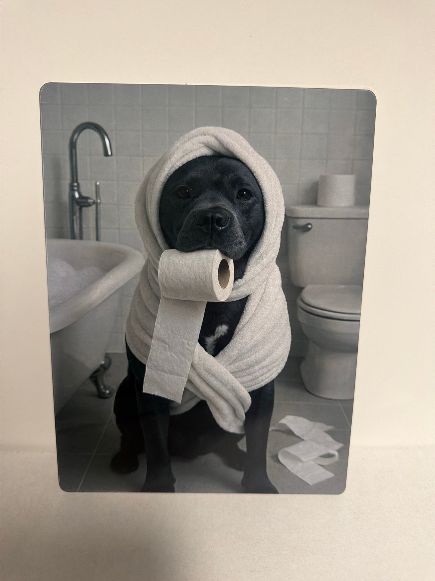 Dog aluminium 6x8 inches or 8x10 inches prints