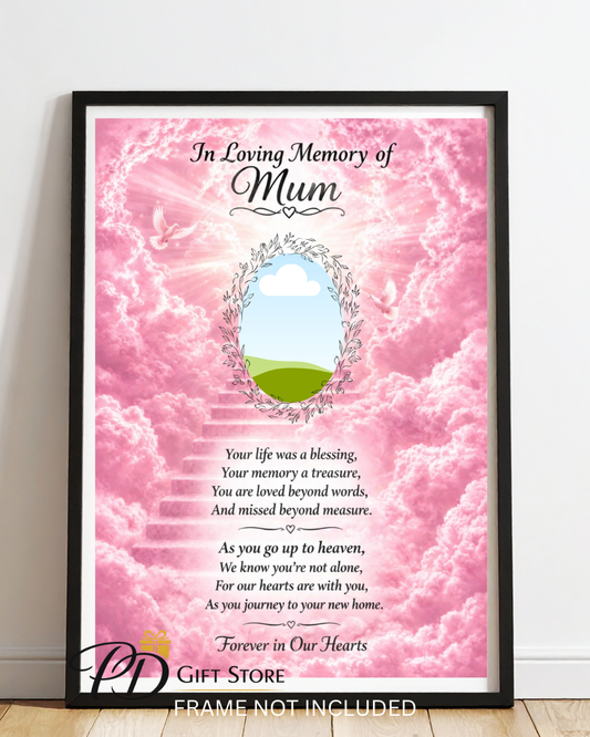 Memorial A4 print Personalised