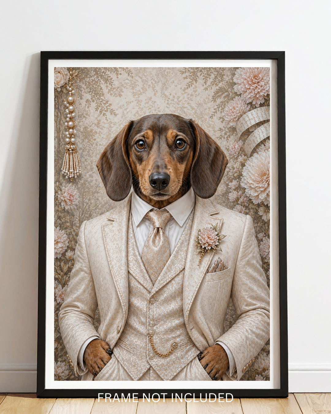 Animals in Beige suit  A4 prints