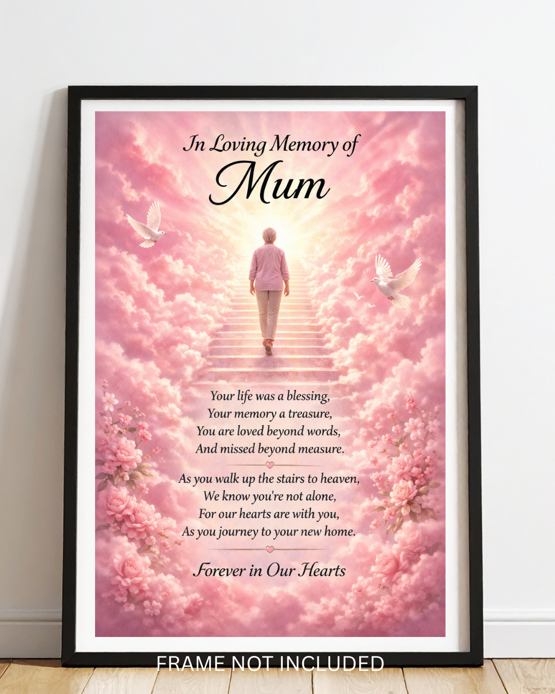 In loving memory mum A4 print