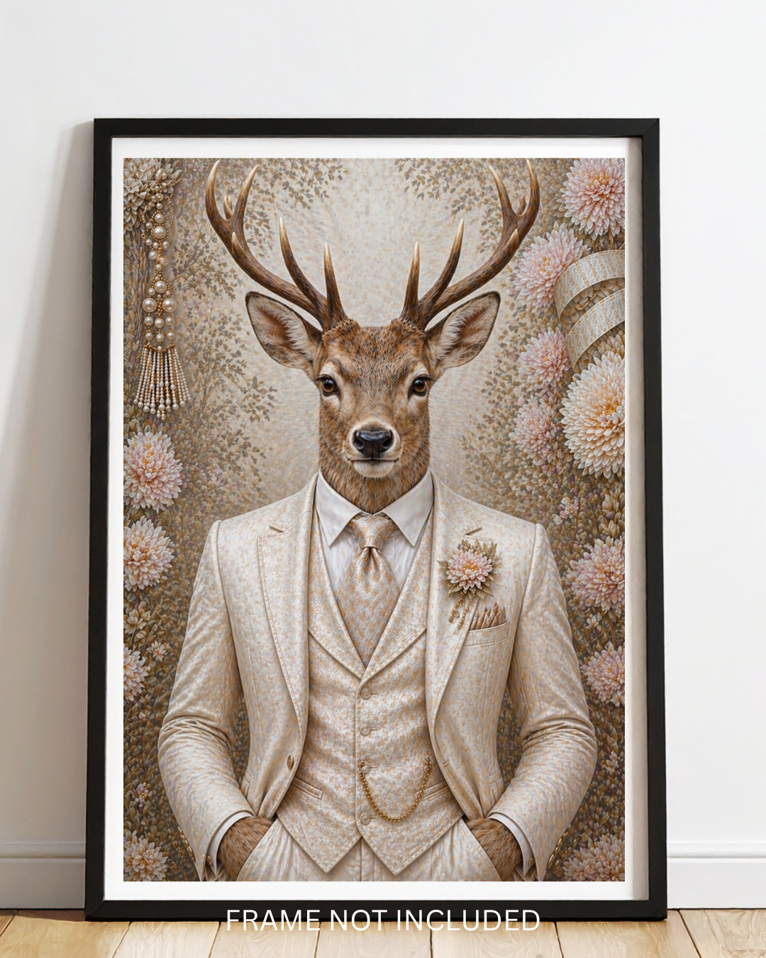 Animals in Beige suit  A4 prints