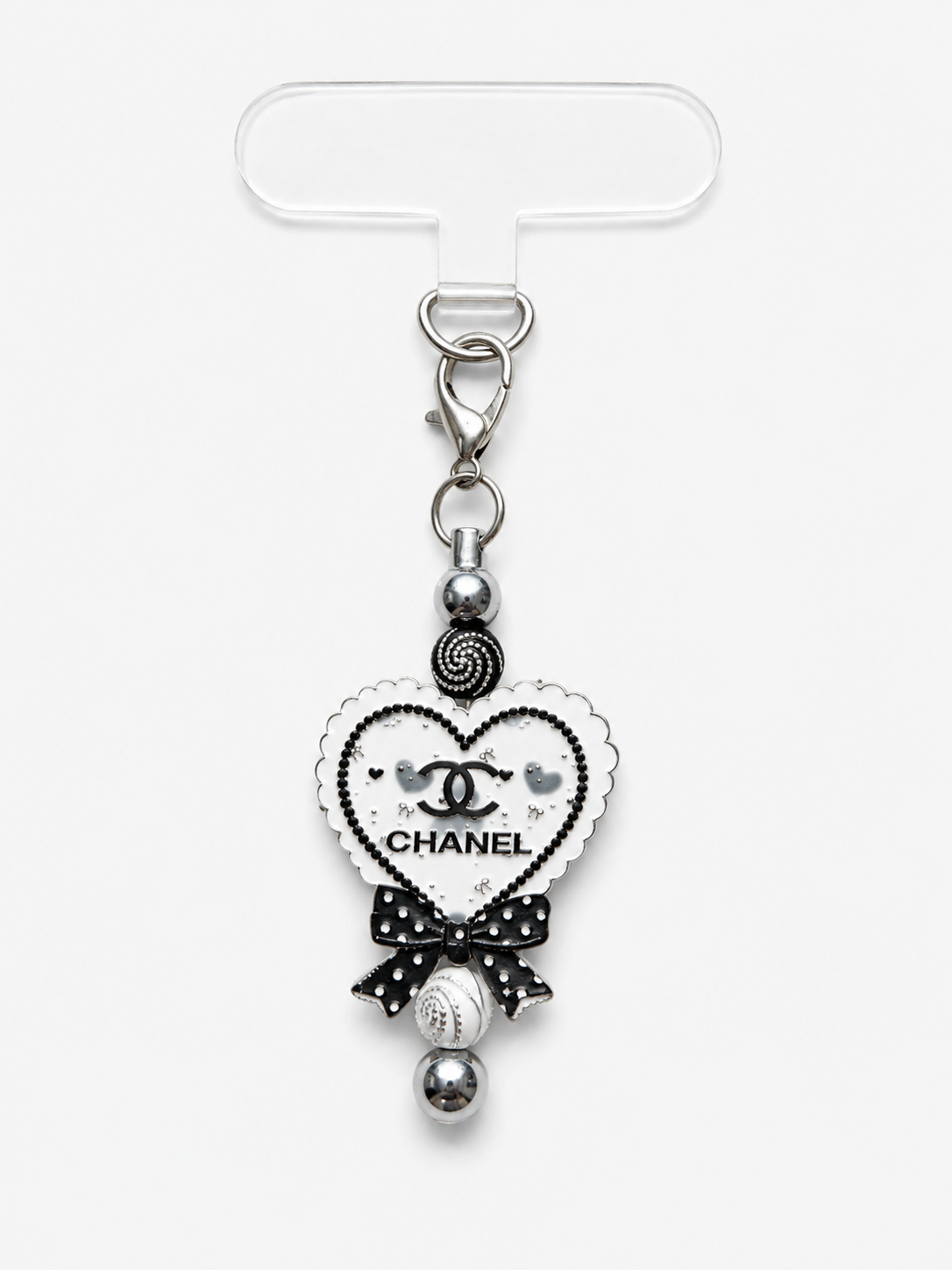 Mobile phone case charm Chanel heart
