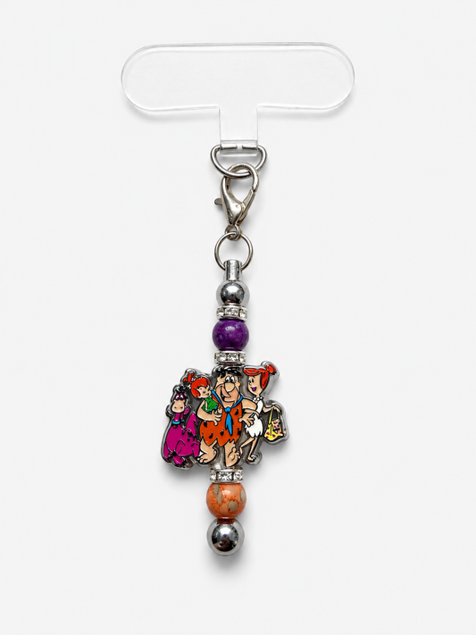 Mobile phone case charm flinstones