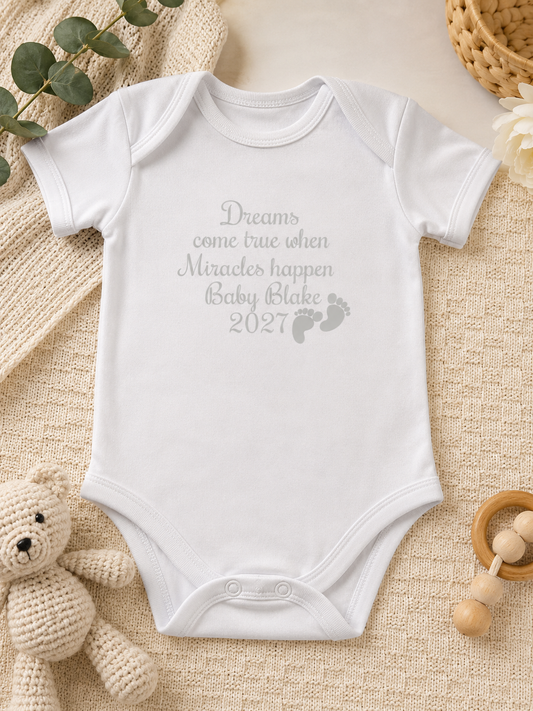 Baby vest or baby grow