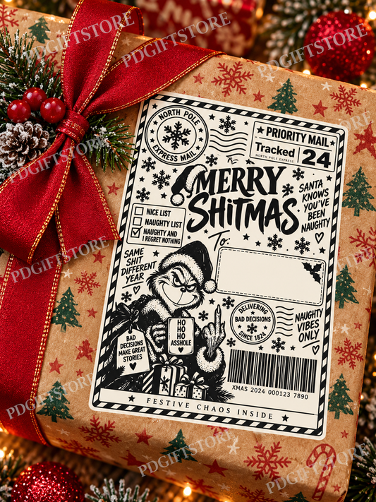 Adult Naughty swearing Christmas Present Labels